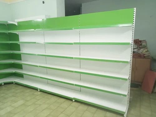 Wall-mounted supermarket display rack