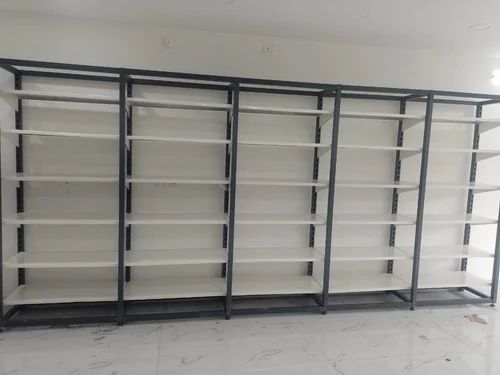 Boltless slotted-angle warehouse storage rack